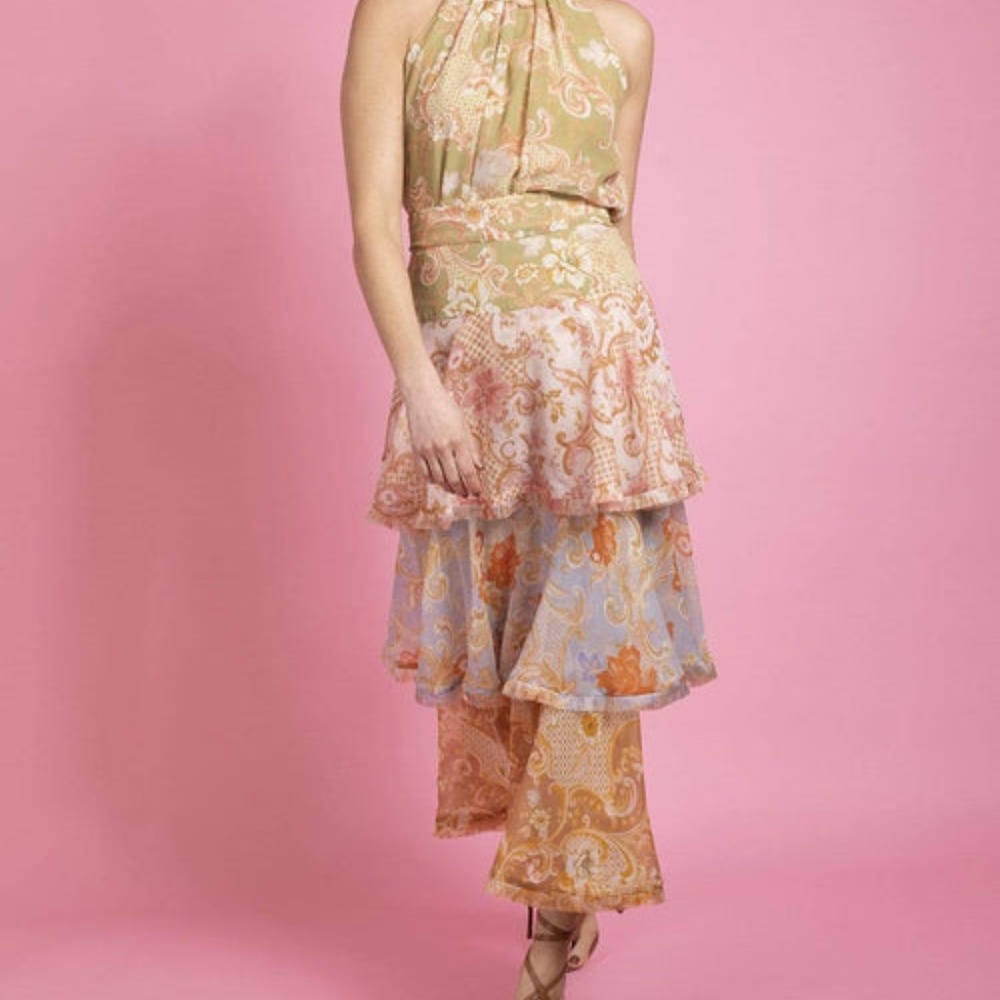 ZIMMERMANN - Postcard Flounce Midi Skirt in Cotton